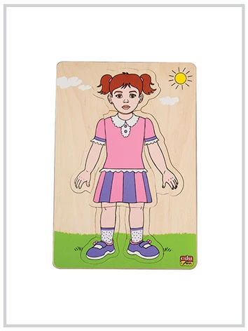 Edu Fun Building Up Body Parts Puzzles (Girl layered puzzle (1) ) Edu Fun Building Up Body Parts Puzzles (Girl layered puzzle (1) )