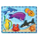 Melissa & Doug Sea Creatures Chunky Puzzle - 7 Pieces - ميليسا اند دوج