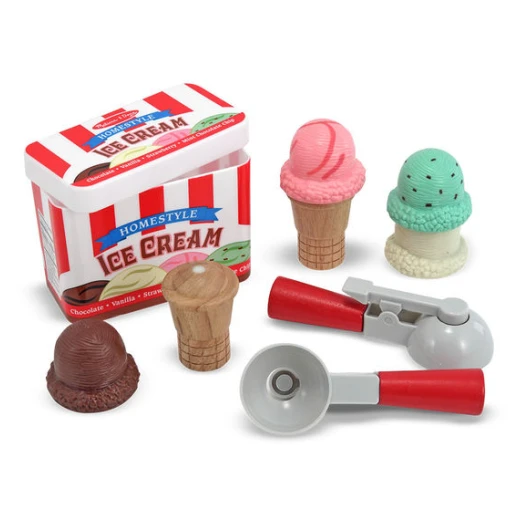 melissa & doug Scoop & Stack Ice Cream Cone Playset - ميليسا اند دوج - Image 2