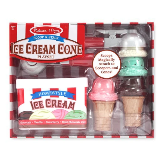 melissa & doug Scoop & Stack Ice Cream Cone Playset melissa & doug Scoop & Stack Ice Cream Cone Playset