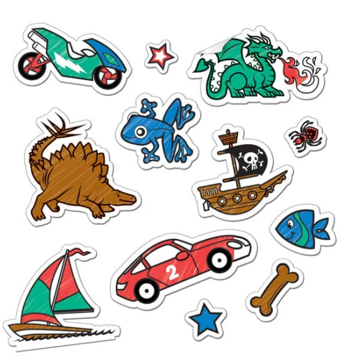 Melissa & Doug On the Go Magicolor Color-Your-Own Sticker Pad - Vehicles, Sports, and Dinosaurs - ميليسا اند دوج - Image 4