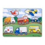 Melissa & Doug Vehicles Peg Puzzle - 8 Pieces - ميليسا اند دوج