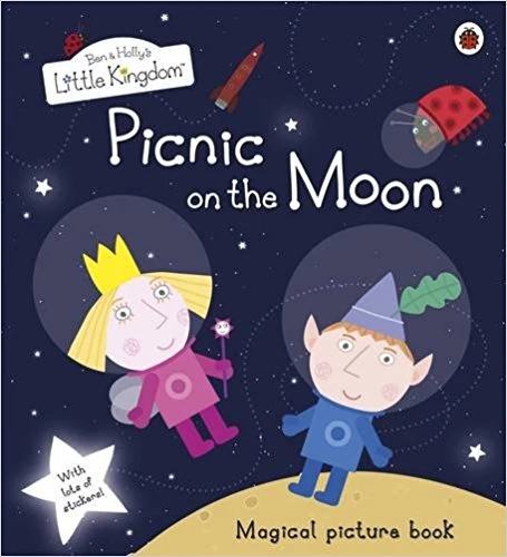 Picnic on the Moon Picture Book with Stickers - كتب ليدي بيرد