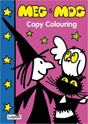 Meg and Mog Copy Colouring