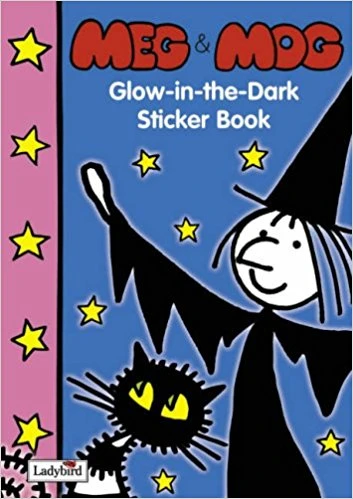 Meg and Mog Glow-in-the-Dark Sticker Book - كتب ليدي بيرد