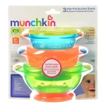 Munchkin Stay-Put Suction Bowls - 3 Pack - منشكن