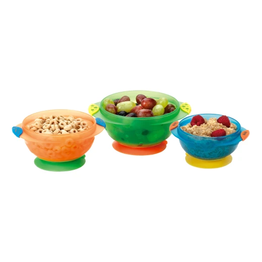 Munchkin Stay-Put Suction Bowls - 3 Pack - منشكن - Image 3