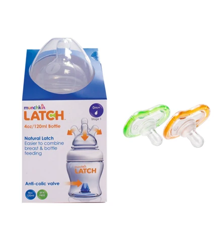 Munchkin Latch Bottle 120 ml Offer - ذهبي - L