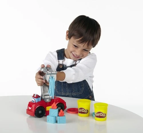 Play-Doh Diggin Rigs Boomer Fire Truck - بلاي دوه - Image 3