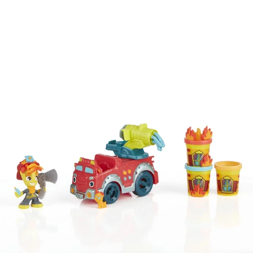 Play-Doh Town Fire Truck - بلاي دوه - Image 9