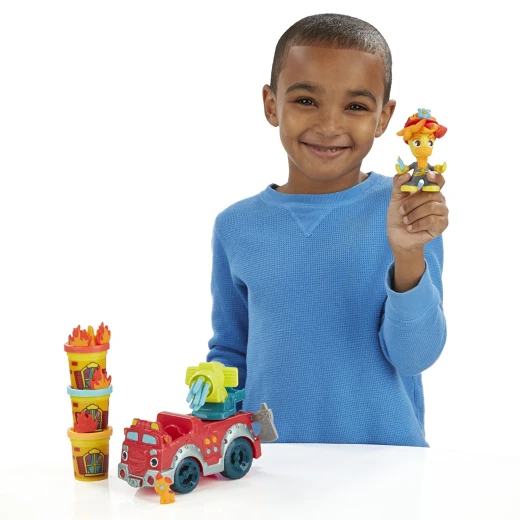 Play-Doh Town Fire Truck - بلاي دوه - Image 4