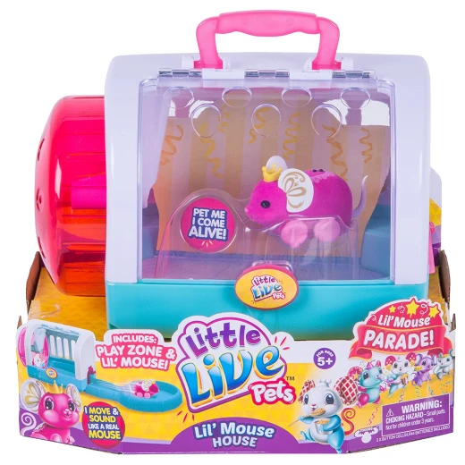 Little Live Pets S4 Lil' Mouse House Princess Whiskers Little Live Pets S4 Lil' Mouse House Princess Whiskers