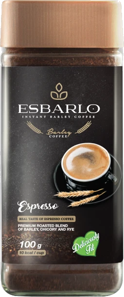 Esbarlo Instant Barley Coffee - Espresso (100gm) - إسبارلو