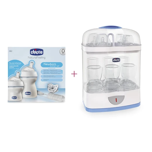 Chicco Sterilizer 2 in 1 & Natural Feeling Bottle Offer