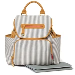 Skip Hop Baby Grand Central Take-It-All Diaper Backpack, French Stripe - سكيب هوب