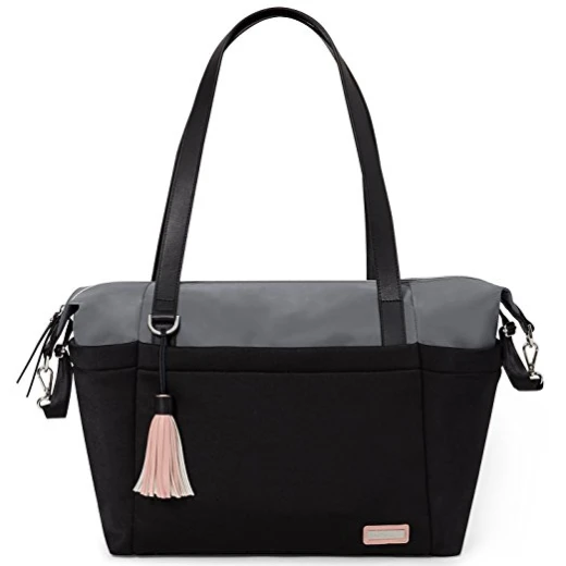Skip Hop Nolita Neoprene Diaper Tote, Black/Grey Skip Hop Nolita Neoprene Diaper Tote, Black/Grey
