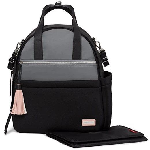 Skip Hop Nolita Neoprene Diaper Backpack, Black/Grey - سكيب هوب - Image 2