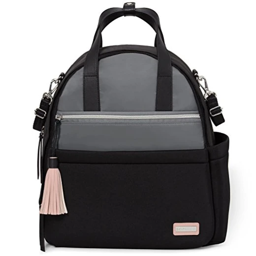 Skip Hop Nolita Neoprene Diaper Backpack, Black/Grey Skip Hop Nolita Neoprene Diaper Backpack, Black/Grey