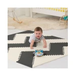 بساط الالعاب الاسفنجي جيو , ابيض واسود , كبيرة الحجم , قطعة واحدة , سكيب هوب - سكيب هوب