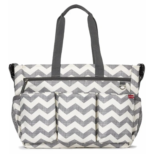 Skip Hop Twins Signature Baby Changing Nappy Bag - Double Duo Chevron Skip Hop Twins Signature Baby Changing Nappy Bag - Double Duo Chevron