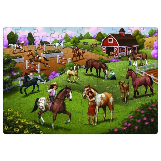 Innovative Kids Green Start 100-Piece Puzzle: Horse Adventure Puzzle - انوفاتيف كيدز جرين - Image 2
