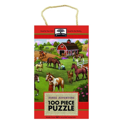 Innovative Kids Green Start 100-Piece Puzzle: Horse Adventure Puzzle Innovative Kids Green Start 100-Piece Puzzle: Horse Adventure Puzzle