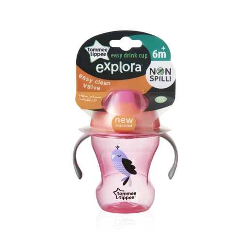 Tommee Tippee Explora Easy Drink Cup 230 ml, Pink Tommee Tippee Explora Easy Drink Cup 230 ml, Pink