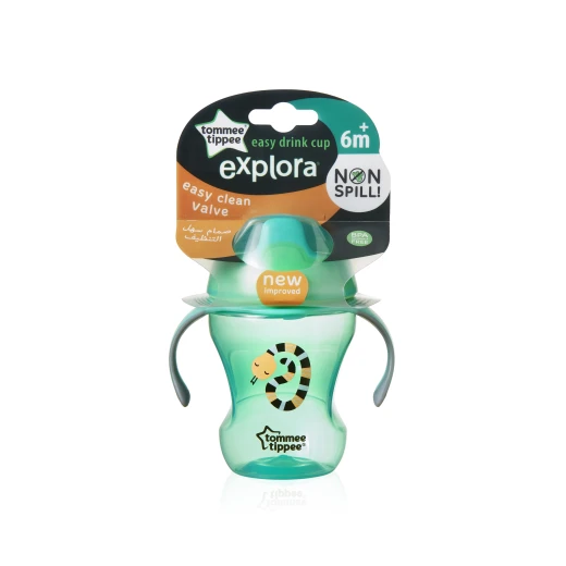 Tommee Tippee Explora Easy Drink Cup 230 ml, Green Tommee Tippee Explora Easy Drink Cup 230 ml, Green
