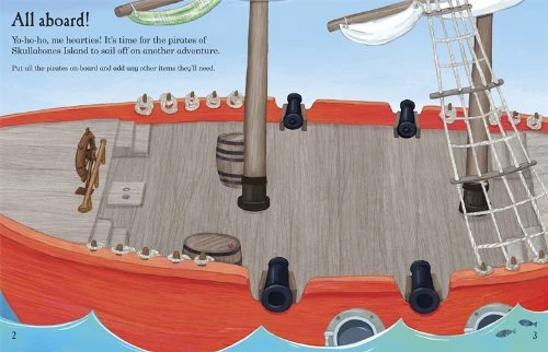 Pirate Playtime! A Ladybird Skullabones Island Sticker book - كتب ليدي بيرد - Image 2