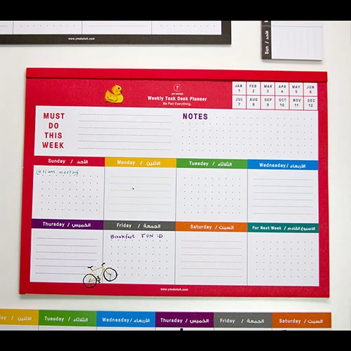 YM Sketch-Weekly A4 Desk Planner - Pink YM Sketch-Weekly A4 Desk Planner - Pink