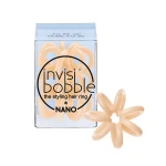 Invisibobble Nano Hair Styling Ring with Strong Grip, Non-soaking, High Wearing Comfort Updo Tool - To be or Nude to Be (Pack of 3) - انفيزبوبل