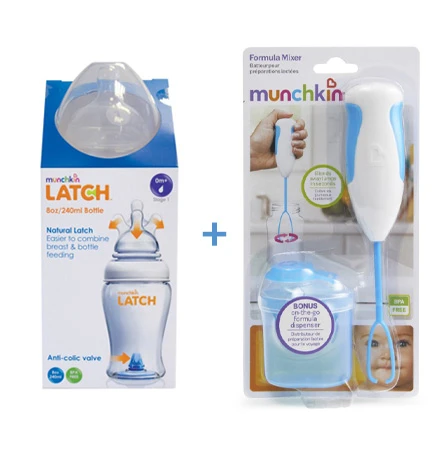 Munchkin Formula Mixer & Latch Bottle 240ml Offer Munchkin Formula Mixer & Latch Bottle 240ml Offer