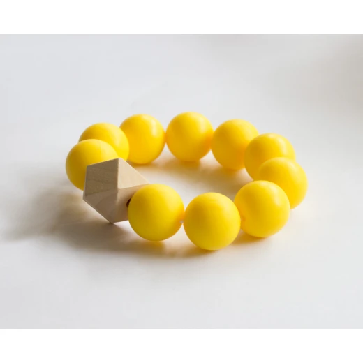 Baby Holders - Teething Bracelets with Yellow Beads Baby Holders - Teething Bracelets with Yellow Beads