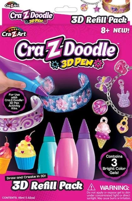 Cra-Z-Art Cra-Z-Doodle 3D Pen Pastel Color Refill Set - هاسبرو