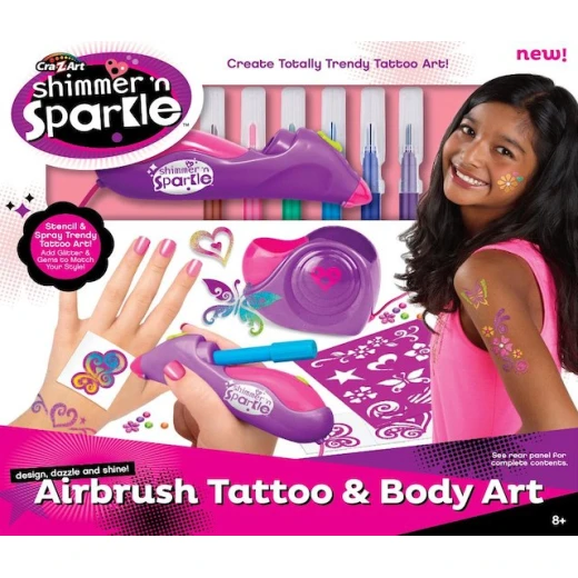 Cra Z Art Shimmer N' Sparkle Airbrush Tattoo & Body Art Cra Z Art Shimmer N' Sparkle Airbrush Tattoo & Body Art