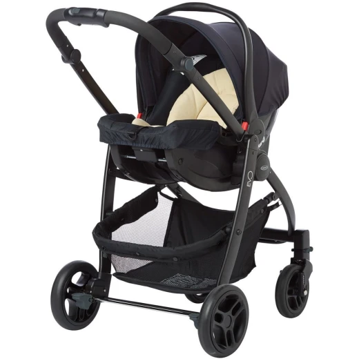 Graco Evo Avant Travel System - Navy & Sand - جراكو - Image 3