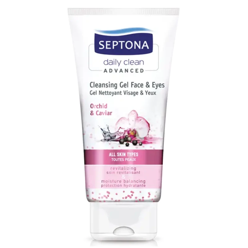 Septona Cleansing Gel for Face and Eyes with Orchid & Caviar 150ml - سيبتونا