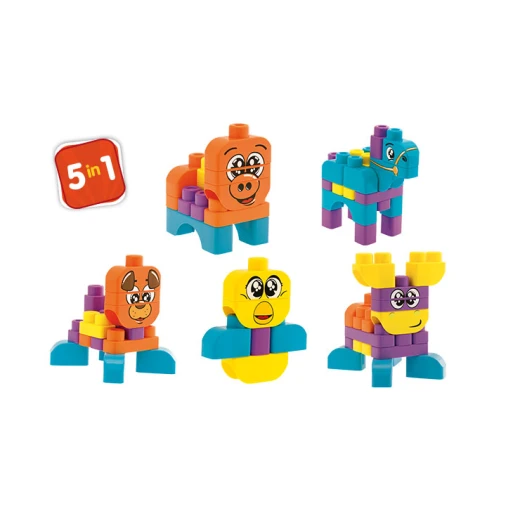Chicco Toy Building Blocks Animals Set 40pc - تشيكو - Image 2