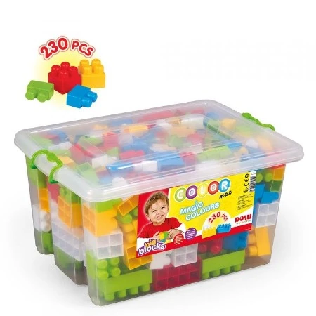 Dolu Big Color Blocks In Plastic Box- 230 pcs - دولو
