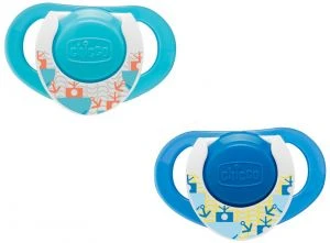 Chicco Physioring Blue Sil 4M+ 2 Pcs