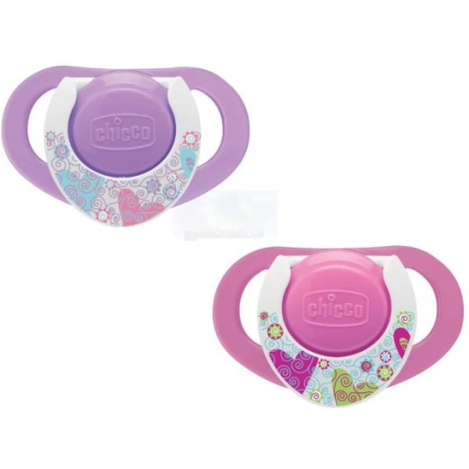Chicco Physioring Pink Sil 12M+ 2Pcs