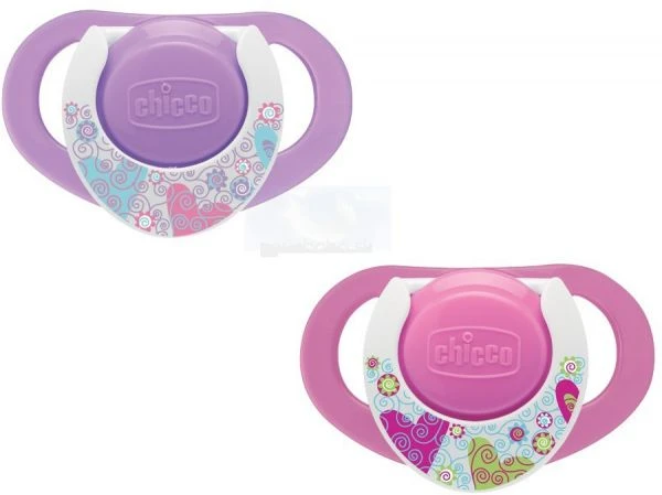 Chicco Physioring Pink Sil 12M+ 2Pcs - تشيكو