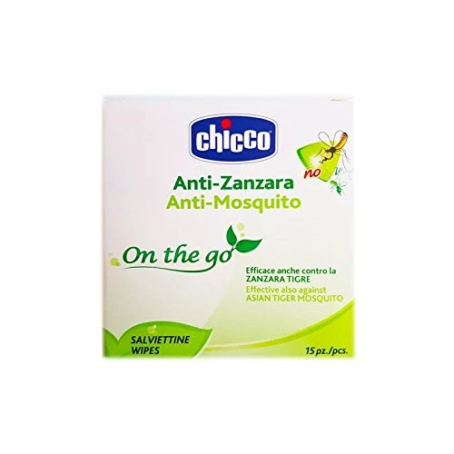 Chicco Anti Mosquito Disposable Wipes 15 pieces - تشيكو