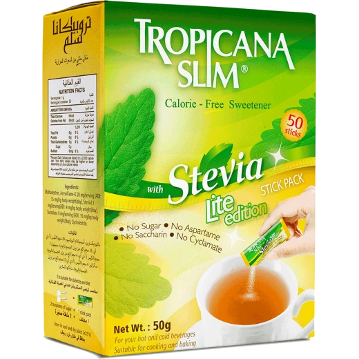 Tropicana Slim Lite edition – Stevia Zero Calorie Sweetener Tropicana Slim Lite edition – Stevia Zero Calorie Sweetener