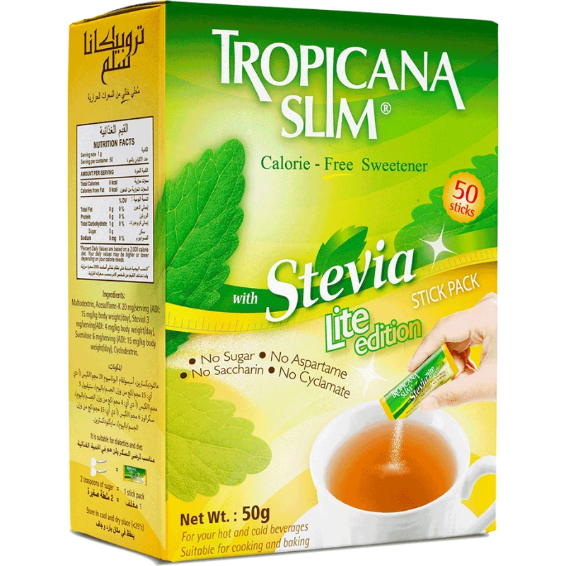 Tropicana Slim Lite edition – Stevia Zero Calorie Sweetener - تروبيكانا سليم