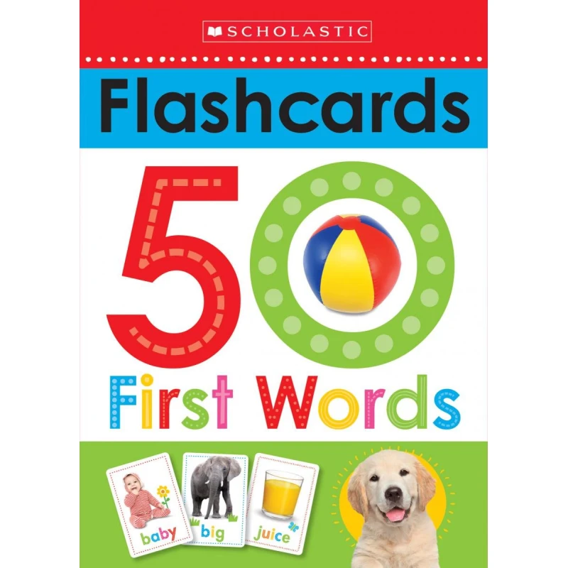 Scholastic Early Learners: Write and Wipe Flashcards: First 50 Words - سكولاستيك