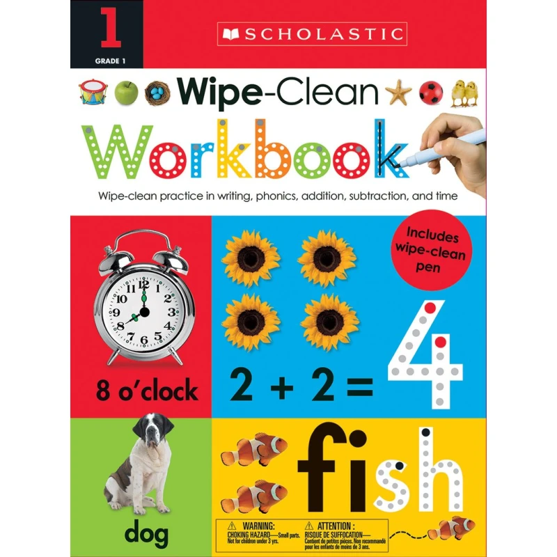 Scholastic Wipe Clean Workbook:1st Grade - سكولاستيك