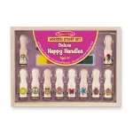 Melissa & Doug Wooden Stamp Set - Deluxe Happy Handles - ميليسا اند دوج