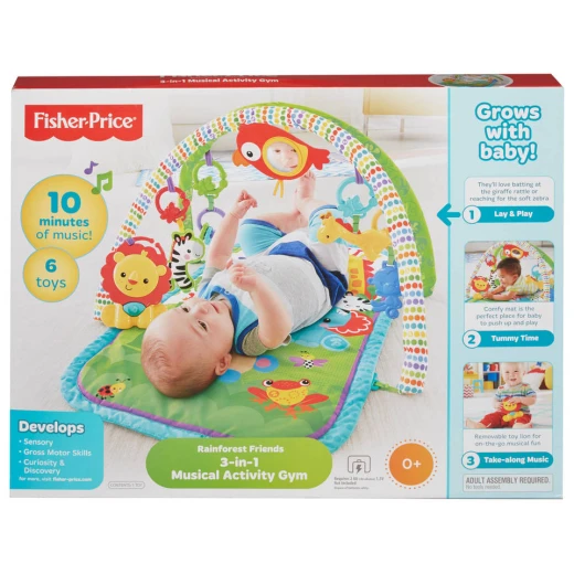 Fisher Price Rainforest Friends 3-in-1 Musical Activity Gym - فيشر برايس - Image 6