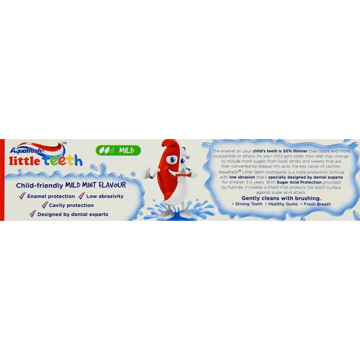 Aquafresh Little Teeth Toothpaste (3-5 Years), 50 ml - Aquafresh - Image 2